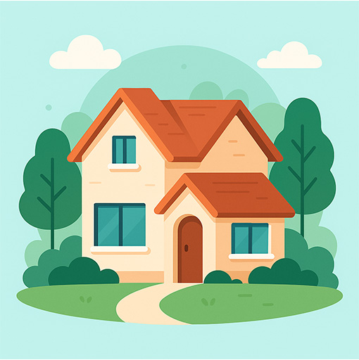 Maison familiale dans un cadre naturel